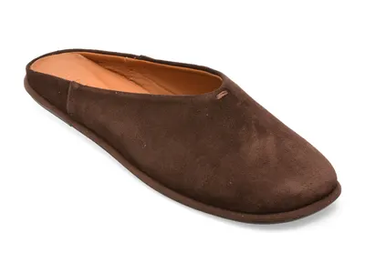 Papuci GRYXX maro, 4792701, din piele intoarsa