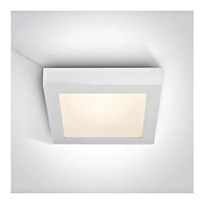 Plano patrat LED, 30W, 3000K, 1957lm, IP40, alb