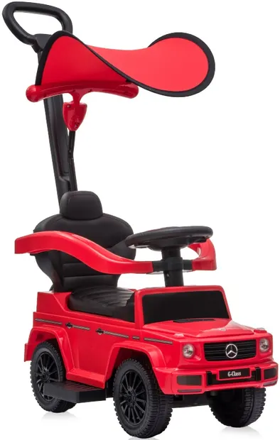Masinuta cu maner si umbrela Lorelli - Mercedes-benz G350d, rosie