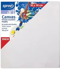 Pânză de pictură pe ramă Spree Art - 30 х 30 cm, 100% bumbac