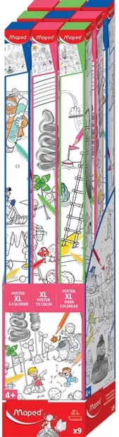 Poster de corolat Maped Creativ - XL, 80 x 100 cm, sortiment