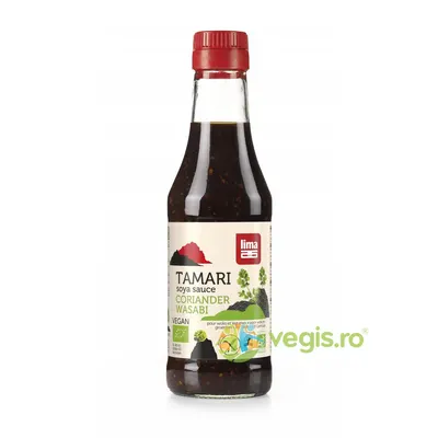 Sos de Soia Tamari cu Coriandru si Wasabi Ecologic/Bio 250ml