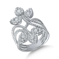 Inel din aur alb cu diamante de 1.554ct