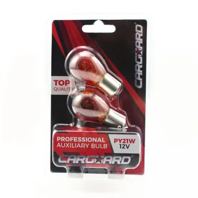 Set doua becuri auto halogen Carguard P21W 12V