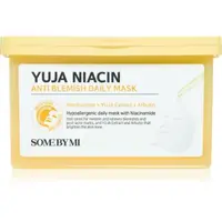 Some By Mi Yuja Niacin Anti Blemish Daily Mask mască textilă iluminatoare pentru uniformizarea nuantei tenului