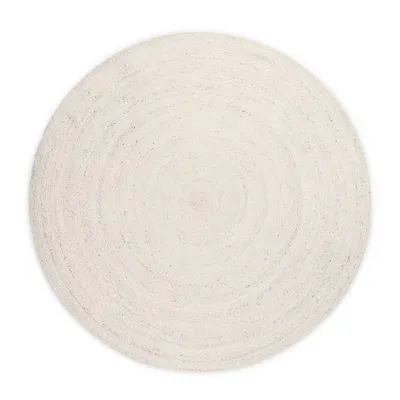 Covor crem reversibil/țesut manual rotund din iută ø 200 cm Braided – Hanse Home