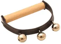 Jucărie zornăitoare pentru bebeluși Smart baby - Lemn și metal, 8 cm