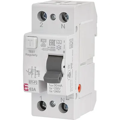 Intrerupator diferential EFI-P2 A 63/0.03