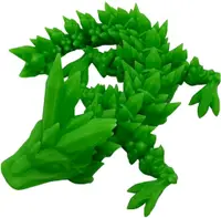 3D Print 3D Morph Lab - Pui de dragon, cristal, verde, luminescent