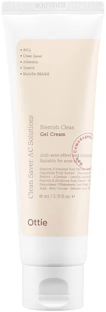 Ottie Blemish Clean Gel-cremă iluminant și hidratant pentru față, 80 ml