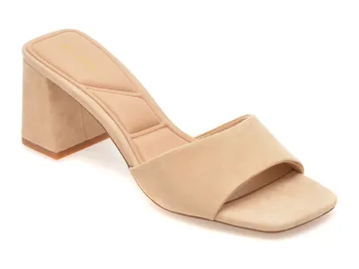 Papuci eleganti ALDO bej, TISHA 271, din piele intoarsa