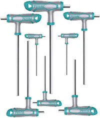 Set șurubelnițe hexagonale în formă de T TOTAL - Industrial, SW 2 - 10, 8 piese