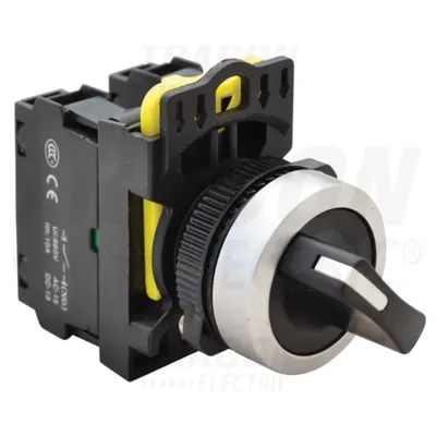 Comutator cu brat, 2 pozitii ,cu revenire NYK3-S24BK 1×NO+1×NC, 5A/230V AC-15, IP65