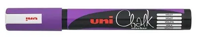 Marker cu creta Uniball – Violet