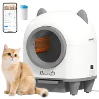 PawHut Toaletă Automată pentru Pisici cu Control de la Distanță, 80L Eliminare Mirosuri, Ideală pentru Mai Multe Pisici | Aosom Romania