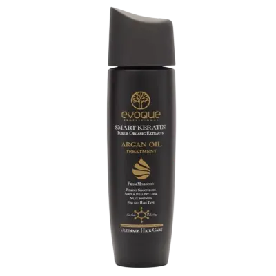 Ulei de Par Profesional cu Argan si Keratina, EVOQUE USA Smart Keratin, 100 ml - Stralucire, Anti-Frizz si Protectie UV, pentru Toate Tipurile de Par