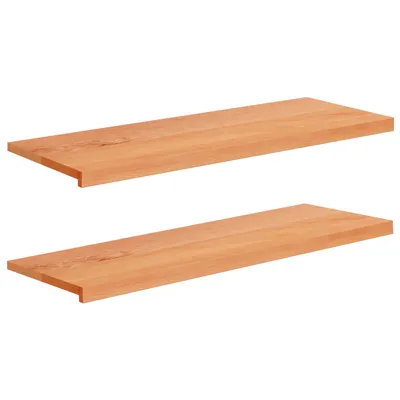 vidaXL Pervazuri 2 buc. Lacuit 110 x 40 x 2 cm Lemn de fag masiv