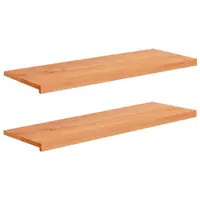 vidaXL Pervazuri 2 buc. Lacuit 110 x 40 x 2 cm Lemn de fag masiv