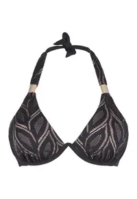 Sutien triunghiular cu sustinere metalica 31483 - Negru