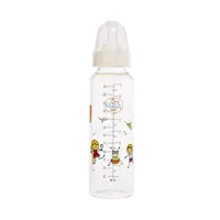 Biberon sticla Borosilicat 3M+ Baby, 250ml, Minut