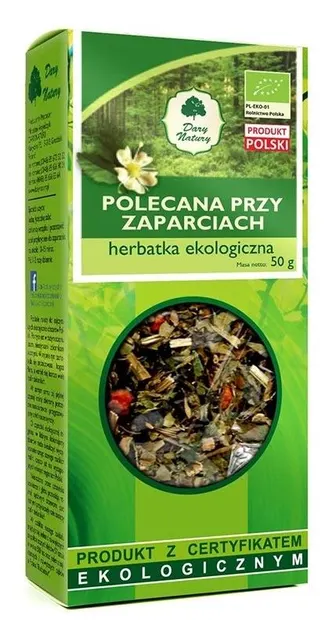 Ceai bio din plante pentru constipație, 50 g, Dary Natury
