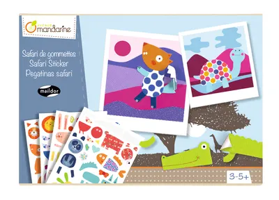 Joc educativ cu autocolante