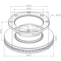 Disc frana PE Automotive 256.052-00A