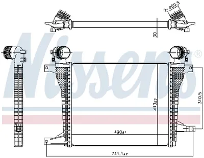 Intercooler potrivit CHEVROLET CAPTIVA; OPEL ANTARA A 2.0D 2.2D 12.10