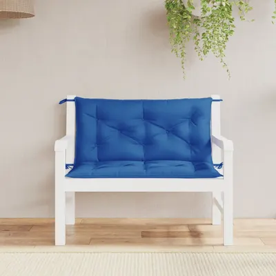 vidaXL Perne bancă de grădină 2buc., albastru regal, textil oxford