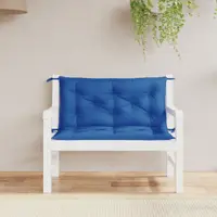 vidaXL Perne bancă de grădină 2buc., albastru regal, textil oxford