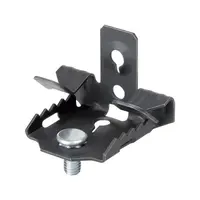 CELO Negru painted, hammer-on flange beam clip CAB, 14-20mm