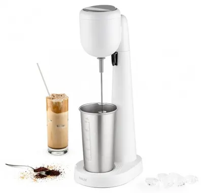 Mixer pentru frappe cu suport Muhler – FMX-277S, 100 W, 2 viteze, alb