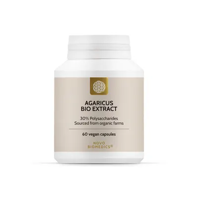 Extract de ciuperci Agaricus Bio, 60 capsule, Novo Biomedics