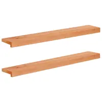 vidaXL Pervazuri 2 buc. Lacuit 100 x 20 x 2 cm Lemn de fag masiv