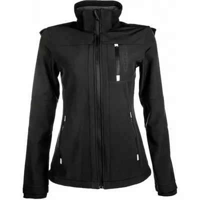 Jachetă de echitație pentru femei HKM Softshell neagră