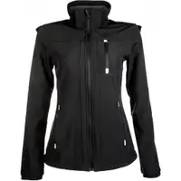 Jachetă de echitație pentru femei HKM Softshell neagră