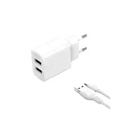 Incarcator retea USB 2.4A cu cablu Micro USB Cod: XO-L109B