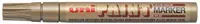 Marker permanent Uniball pe baza de ulei - Auriu