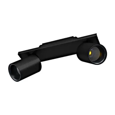 Module 2flg. Spotlight 18W 3000K black anodized L-285mm