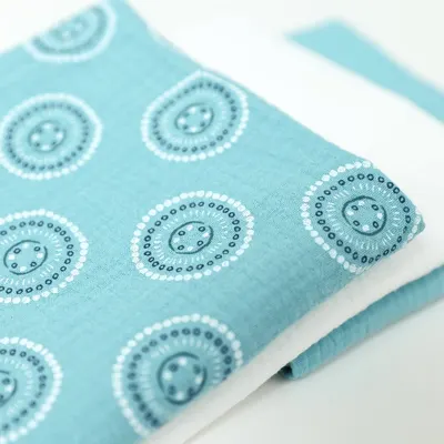 Set 3 scutece de muselina Blue Mandala