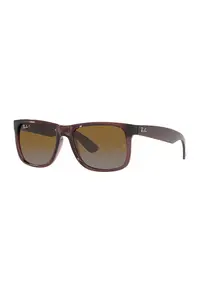Ochelari de soare wayfarer cu logo discret Justin - Liliac prafuit