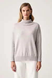 MM by Max Mara pulover cu guler înalt pentru femei din lână MMLMEANDRO