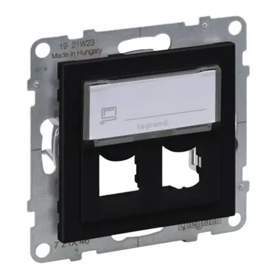 Adaptor Systimax dublu. Negru