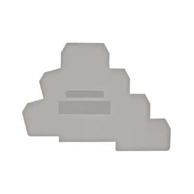 Element terminal pentru cleme tip PUK 3T, gri