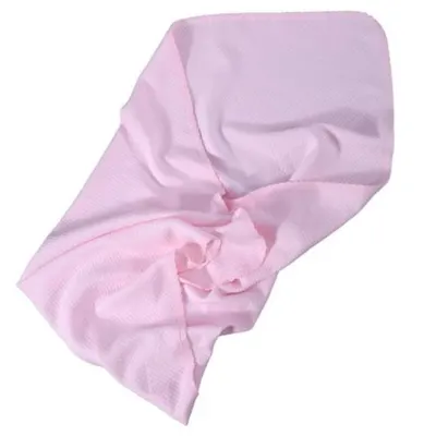 Paturica tricot brodata pentru bebelusi STAR BEAR roz, Perpetuum | 70x90 cm