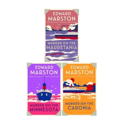 Edward Marston Ocean Liner Mysteries Collection 3 Books Set (Mauretania, Minnesota, Caronia)