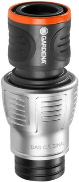 Furtun de conectare Gardena - Premium, cuplare rapidă furtun feminin cu supapă de oprire 3/4''