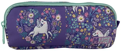 Penar școlar Must Purple Unicorn - 2 fermoare