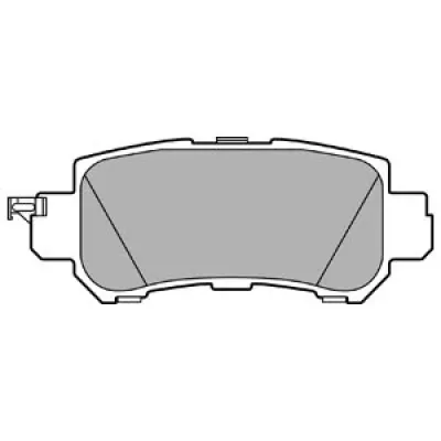 Set placute frana, frana disc DELPHI LP2482