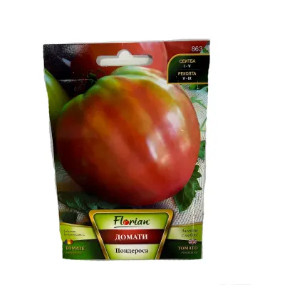 Seminte tomate Ponderosa 0,3 gr, Florial Bulgaria - Default Title